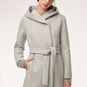 Aritzia/Wilfred Light Grey Brenna Peacoat XS NEW